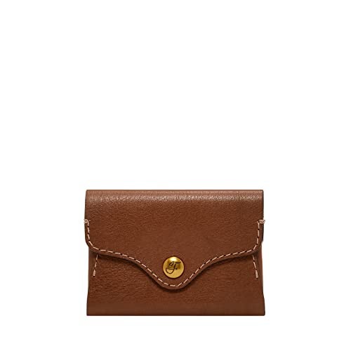 Fossil Womens Heritage Leather Wallet Card Case Brown Model SL8230200 - Image 1