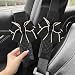 ongfuwu 2PCS Car Seat Belt Cover Pad Cute Bow Leather Seatbelt Covers for Cars Soft Auto Seat Belt Shoulder Strap Covers Universal Seatbelt Protector Cushion for Shoulder Neck Black 2PCS - Image 2