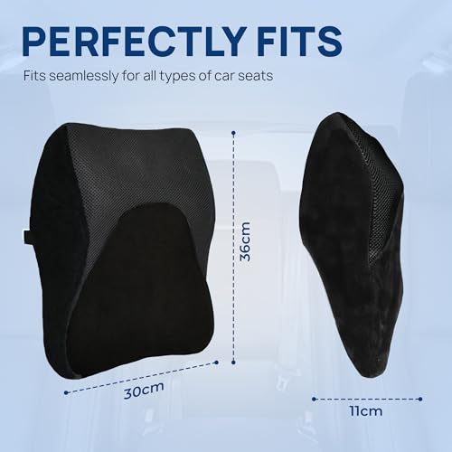 Billebon Car Neck Rest Pillow for Head Rest Memory Foam Neck Support for Car Seat, Office Chair, Car Pillows and Cushions for Head & Neck Support in Travel (Orthopedic Car Pillow) - Image 5