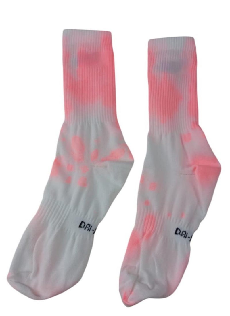Tie-dye socks, 3 pieces, different colors