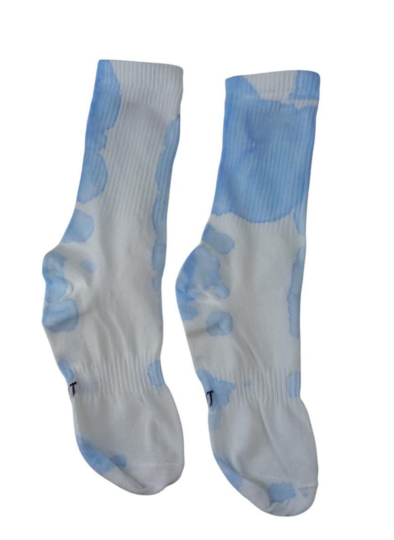 Tie-dye socks, 3 pieces, different colors
