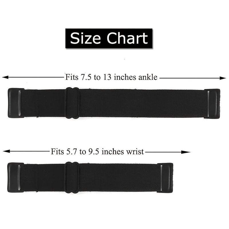 3 Pcs Nylon Elastic Watch Bands Combo Pack 1 Compatible With Fitbit Charge 6 Charge 5 Adjustable Stretchy Breathable Sport Loop Replacement Strap Women Men - Image 2
