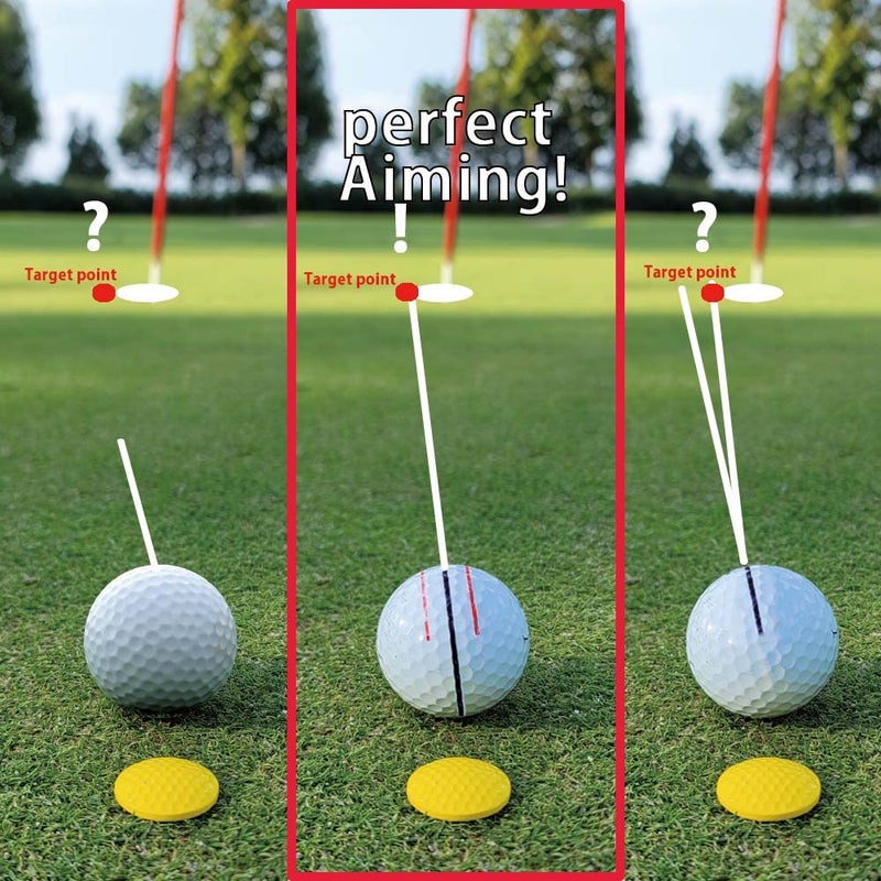 BIRDIE79 أداة تحديد الكرة الجولف الزرقاء Birdie Liner - طقم أدوات محاذاة مع قوالب ثلاثية الخطوط بزاوية 360 درجة مع 3 أقلام ملونة وصندوق هدايا - جودة ممتازة - Image 2