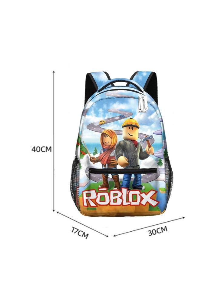 روبلوكس على ظهره الحقائب المدرسية للمراهقين وطلاب المدارس الابتدائية الرجال والنساء الترفيه الرياضة على الظهر - Image 3