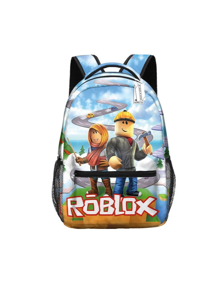 روبلوكس على ظهره الحقائب المدرسية للمراهقين وطلاب المدارس الابتدائية الرجال والنساء الترفيه الرياضة على الظهر - Image 1