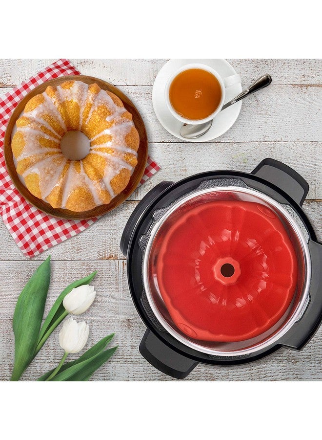 SILIVO 8 inch Silicone Bundt Cake Pans (2 Pack) - 6 Cup Nonstick Silicone Bundt Pans for Jello, Monkey Bread and Bundt Cake - Image 4