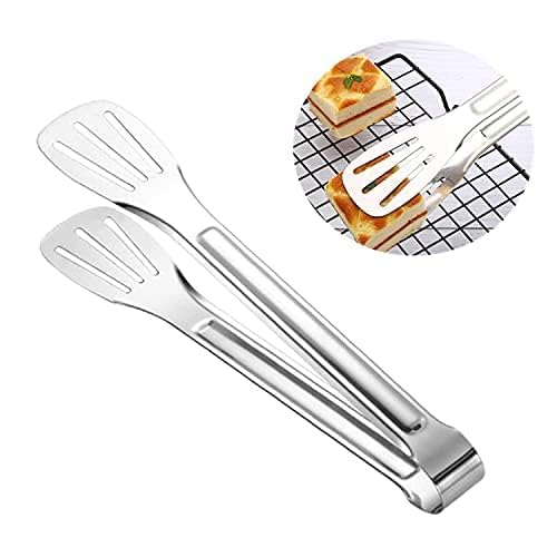 Wishome 13 Inch Tongs for Kitchen Stainless Steel Utility Frying, Cooking Serving Food Kitchen Grill Tongs - Ra052 - Image 5