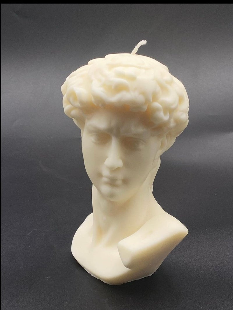 Bonus Large Bust David Statue Candle Soy Wax Candle Hand Poured Aroma Candle Home Candle - Image 3