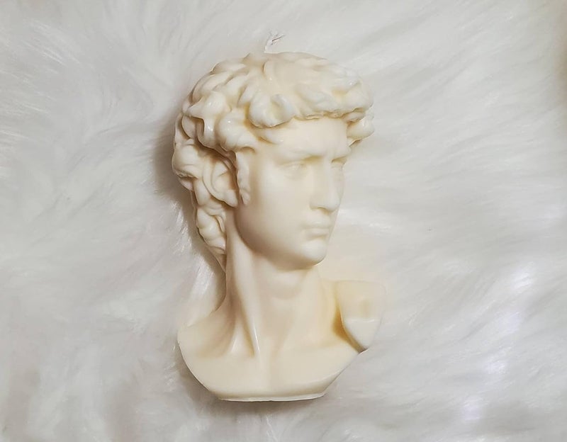 Bonus Large Bust David Statue Candle Soy Wax Candle Hand Poured Aroma Candle Home Candle - Image 5