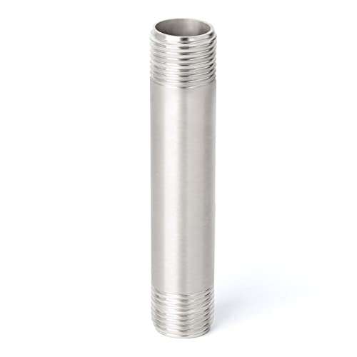 TAISHER 2PCS Stainless Steel Pipe Fittings, 1" NPT x 1" NPT Male Threaded, 6" Length Nipple Cast Pipe - Image 2