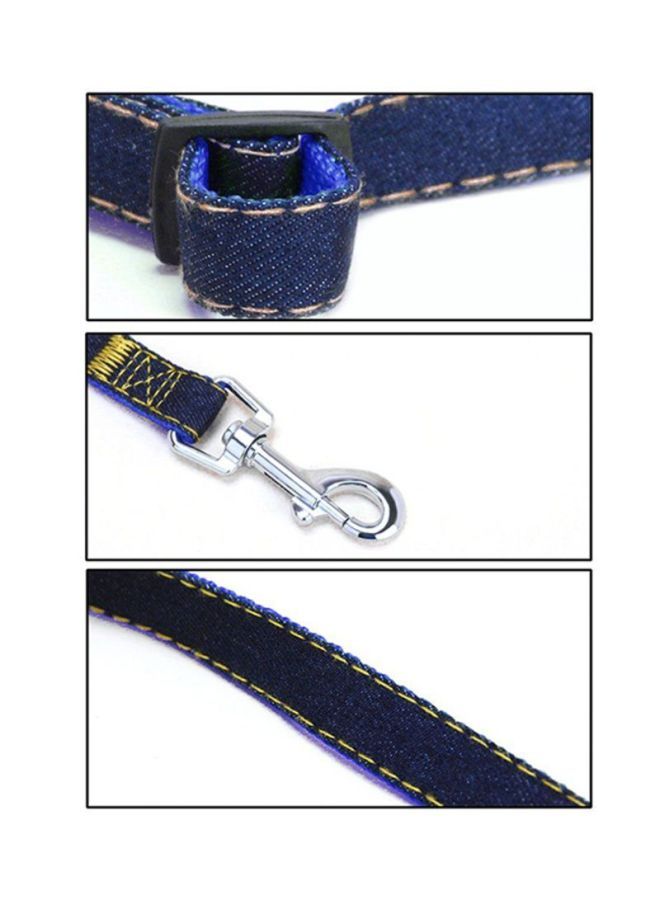 NIBEMINENT 3-Piece Collar Harness Ropes Set Black/Blue/Yellow L - Image 2