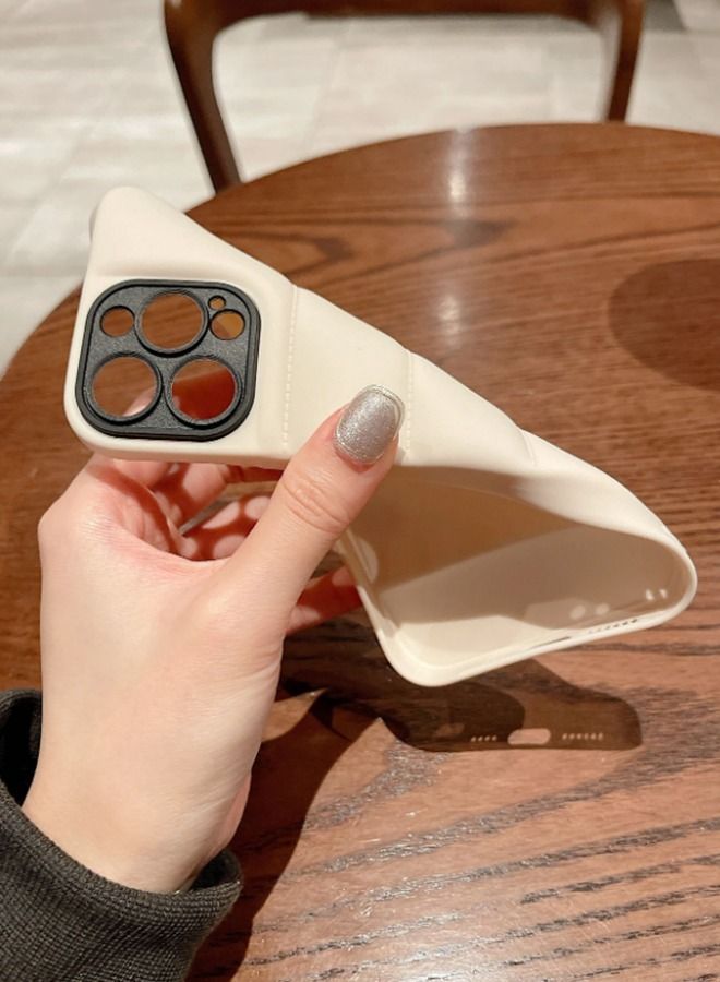 VR CREATIVE White Puffer Jacket Case (Matte) for Apple iPhone 12 Pro Max - Image 5