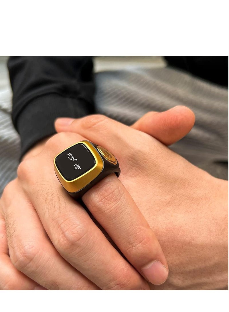 iQIBLA Smart Tasbih Zikr1 Lite Ring - Black - 22mm - Image 3