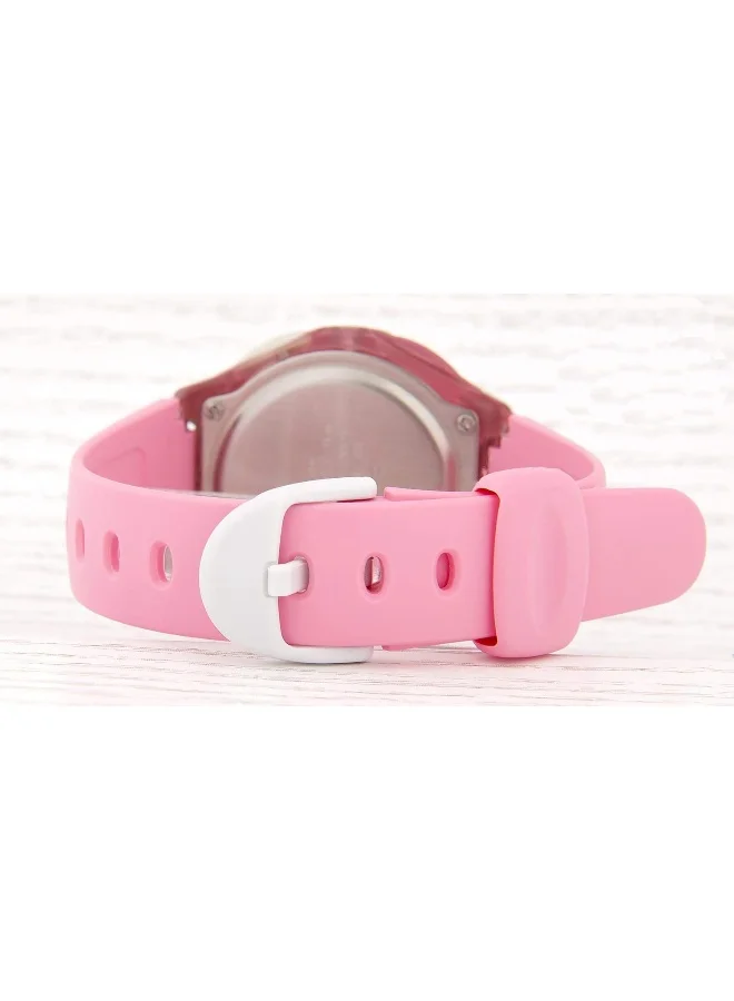 CASIO Women's Casio Womens Quartz Watch, Digital Display and Resin Strap LW-200-4B
