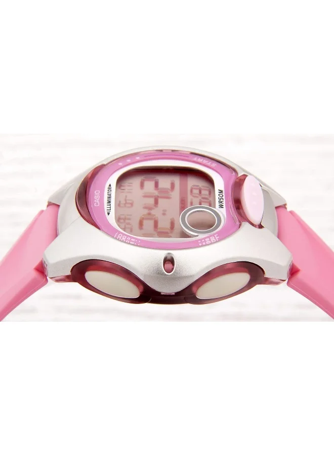 CASIO Women's Casio Womens Quartz Watch, Digital Display and Resin Strap LW-200-4B