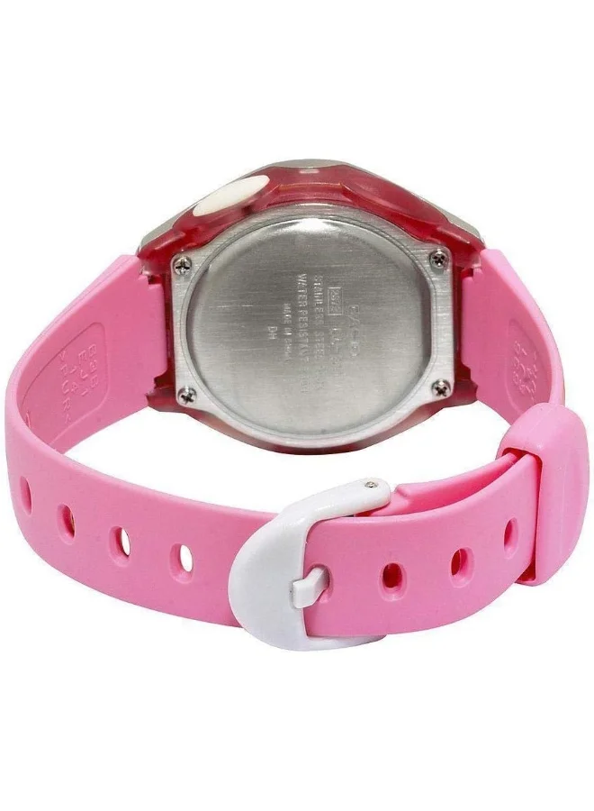 كاسيو Casio Womens Quartz Watch, Digital Display and Resin Strap LW-200-4B