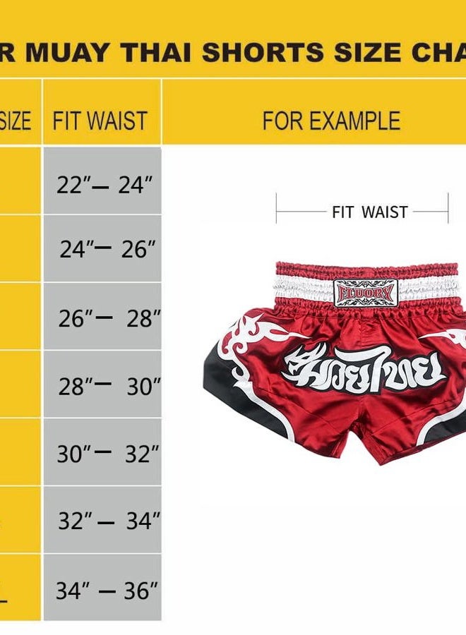 FLUORY Muay Thai Fight Shorts,MMA Shorts Clothing Training Cage Fighting Grappling Martial Arts Kickboxing Shorts Clothing - Image 5