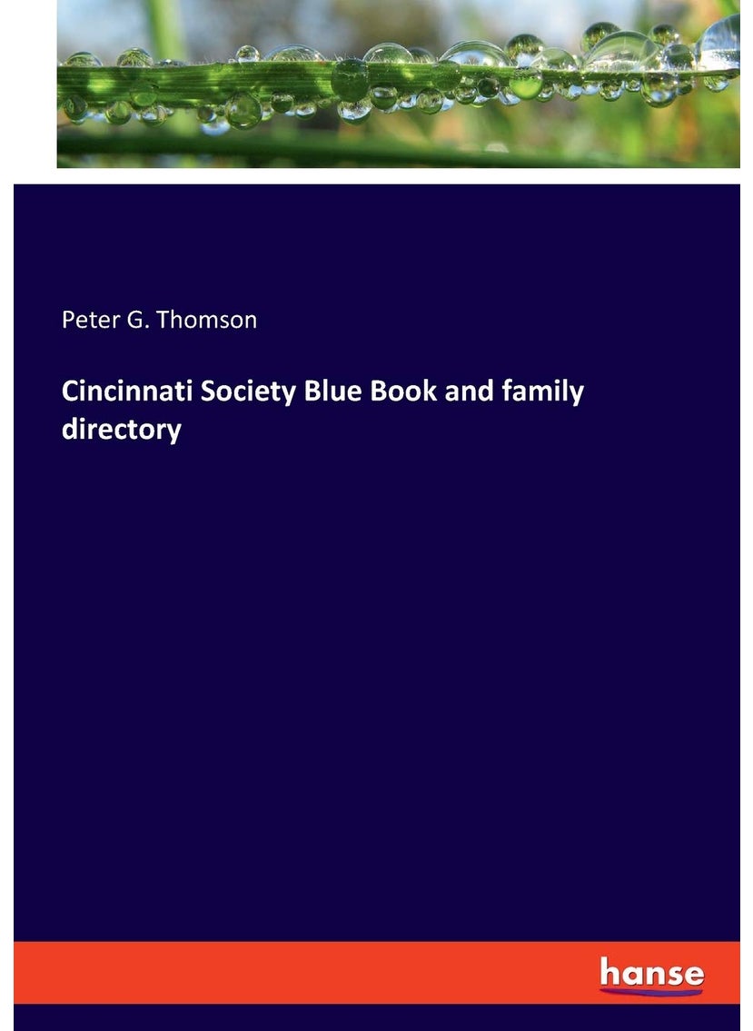 Cincinnati Society Blue Book and family directory  - Image 1