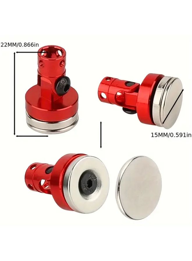 Blue 4Pcs RC Car Body Magnet Invisible Fixing Bracket with Clip for 1 10 Scale Crawler - Image 2