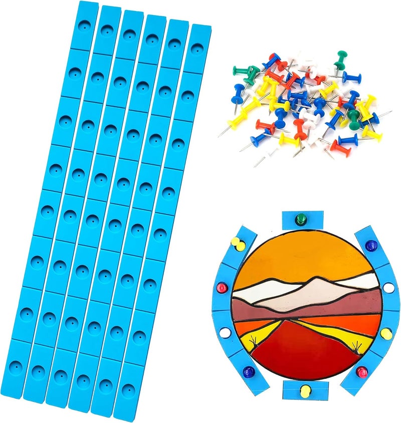 ARTIMUSES Layout Block System for Stained Glass Panels (6 Pack) - Image 1