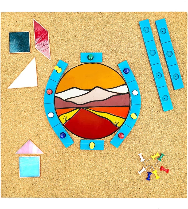ARTIMUSES Layout Block System for Stained Glass Panels (6 Pack) - Image 3