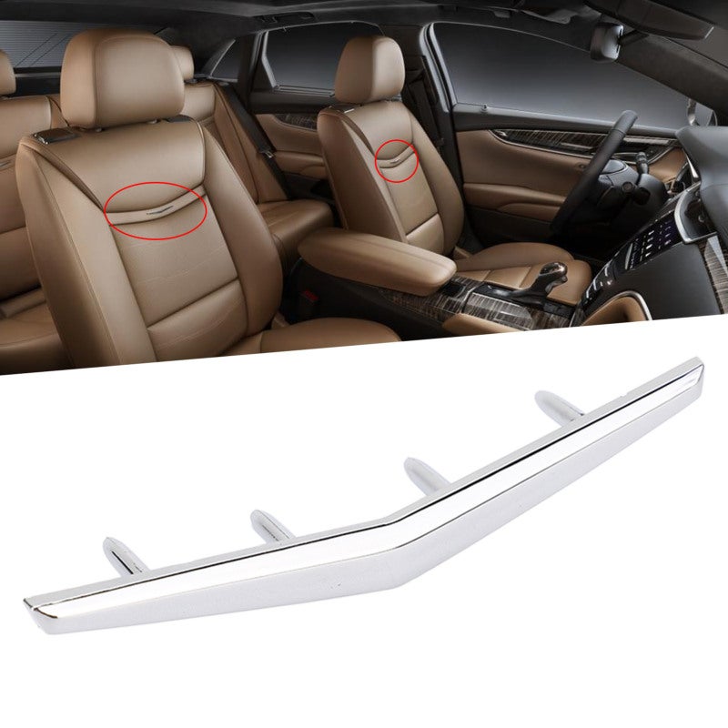 شارة استبدال ظهر المقعد لتقليم SRX ATS XTS XT5 CT6 إسكاليد - رقم القطعة الأصلية 23267944 شارة داخلية بشكل قمة الموج - شارة سهلة التركيب من ABS لمقعد السيارة - Image 5