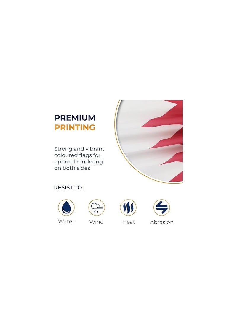 PRINTSHOP4ME Qatar Flag 3x5ft Outdoor or Indoor Flag for Sport Events and Home - Polyester - Size 90x150cm - Perfect for Sports Fan Flag  - Image 2