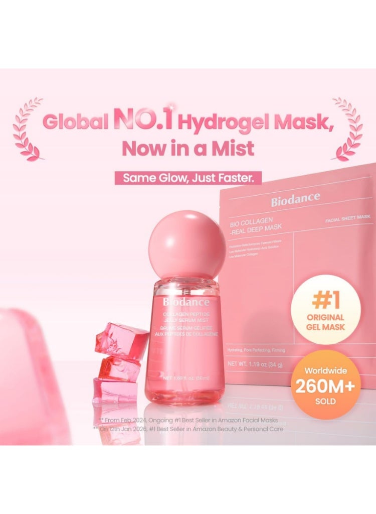 بيودانس Biodance Collagen Peptide Jelly Serum Mist ميست سيروم كوري بالكولاجين والببتيد للترطيب والإشراق - Image 2