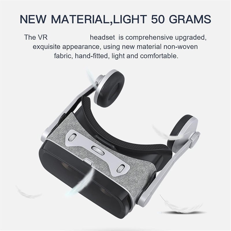 KASTWAVE VR Headset With Remote Controller, 3D Virtual Reality Glasses Set, Adjustable Goggles Support 4.7-6.0 Inches Smartphones - Image 4