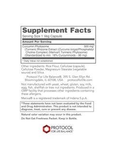 Protocol For Life Balance Protocol Curcumin Pc 500Mg Oxidative Stress Modulator Joint Health Supplement 60 Veg Caps  - Image 3