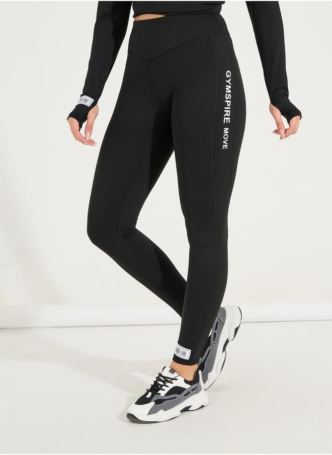 Gymspire Edition- Side Text V-Stitch Full Length Leggings - pzsku/ZF5EBB2B92436EAB1FB94Z/45/_/1724411125/be43a8a8-2c23-450b-bb3d-9d6022f81b91