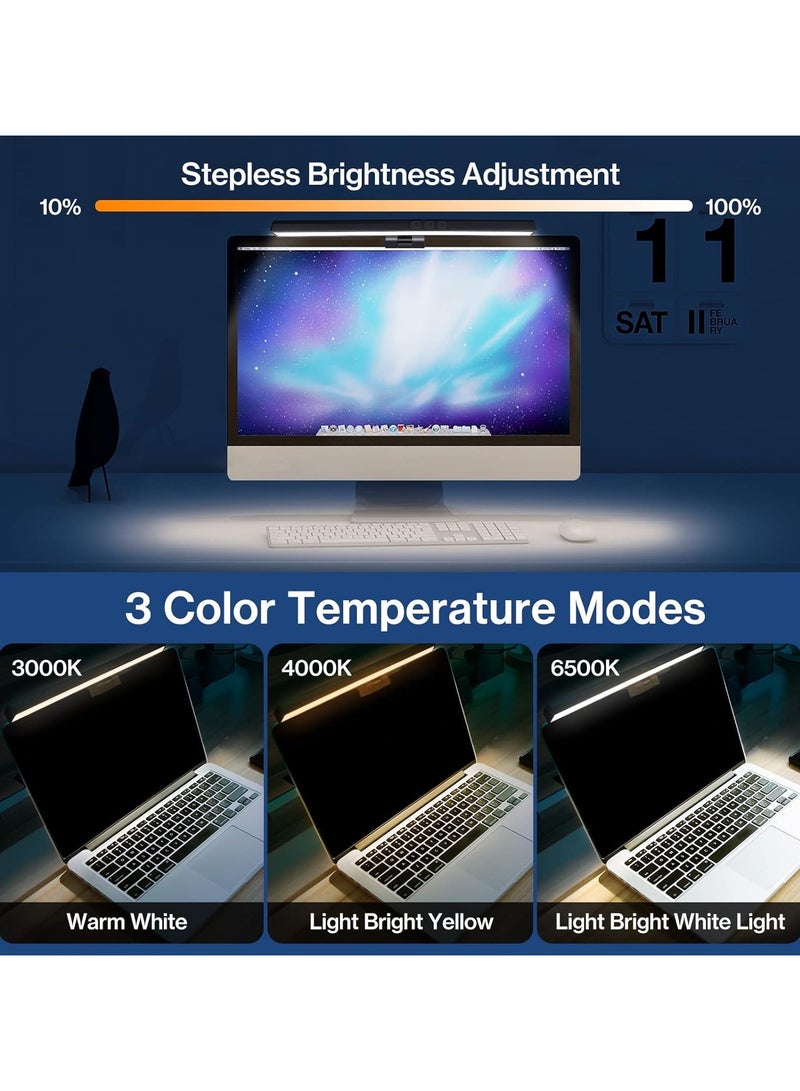 DOOAIR USB Powered Computer Monitor Laptop Lamp E-Reading Monitor Light  For Office/Home/Gaming/Desk with Adjustable Brightness/3 Color 330MM Or 500CM - Image 2