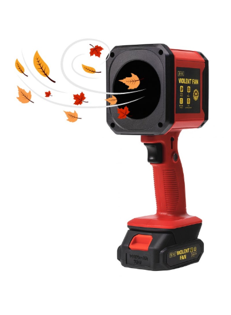 Denx High-performance motorized blower fan, portable and durable cordless air duster, powerful handheld car dryer with lightweight and high wind speed - Image 1