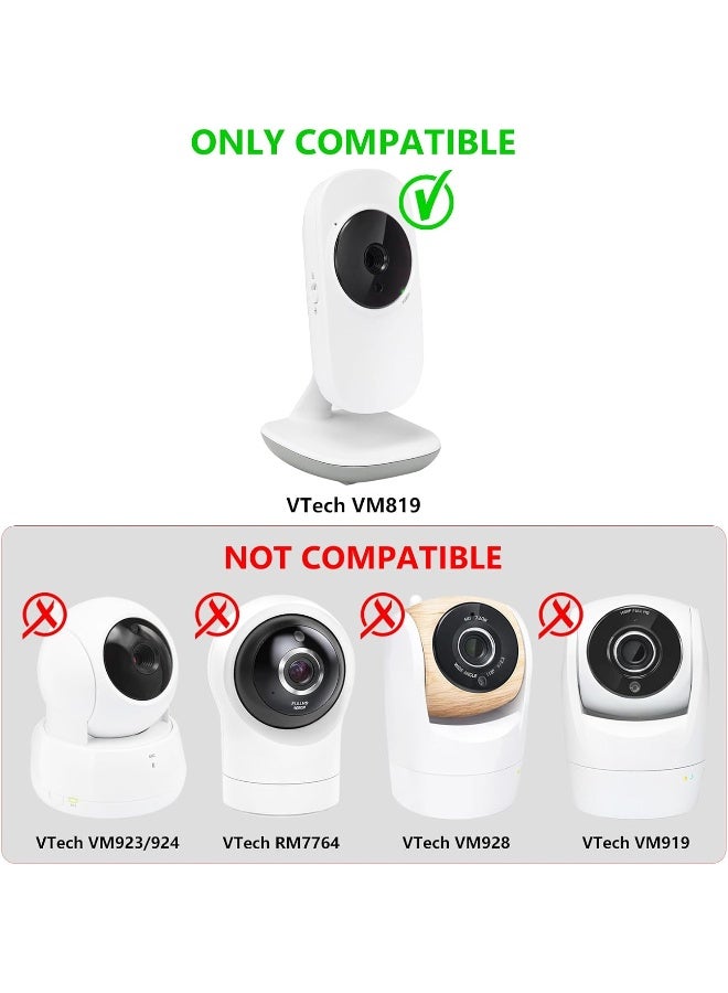 wochel Baby Monitor Mount Compatible with VTech VM819, Flexible Baby Camera Crib Clamp Mount - Image 2