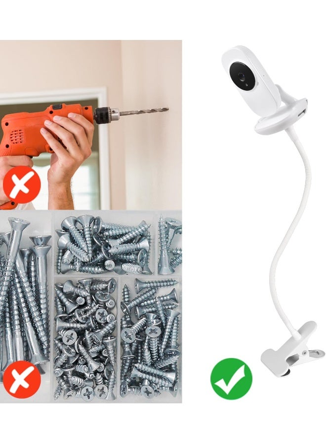 wochel Baby Monitor Mount Compatible with VTech VM819, Flexible Baby Camera Crib Clamp Mount - Image 4