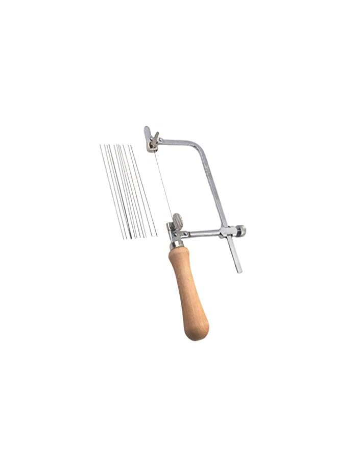 ULTNICE Jewelry Saw Adjustable Jewelers Saw Frame with Saw Blades Professional Jewelry Making Kit for Art Frame Making Tools (with 12 Saw Blade)  - Image 2