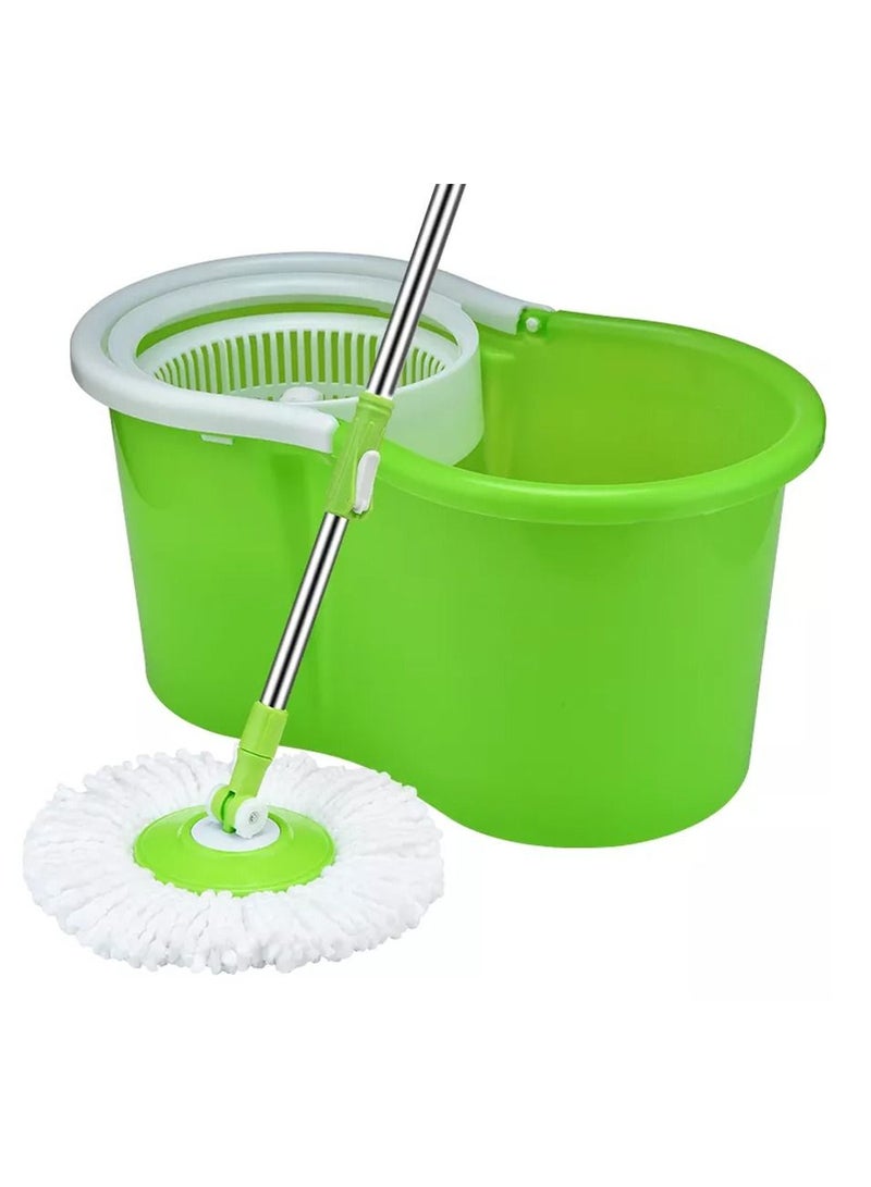 2 Drives Easy Life 360 Rotation Spin Mop With Stainless Steel Basket And Spinning Mop Bucket Magic Spin Dust Mop Blue - Image 1