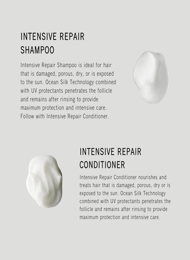 SACHAJUAN Intensive Repair Shampoo & Conditioner Set | Ocean Silk Technology & UV Protection for Dry Damaged Hair | Nourishes, Strengthens & Restores | Vegan & Paraben-Free | Pack of 2 (8.4 oz) - Image 2