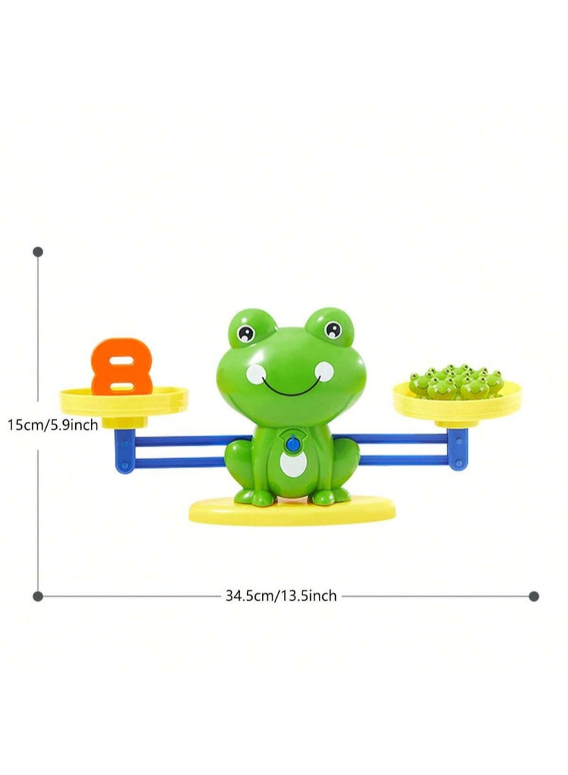 لعبة ميزان الضفدع الحسابية الإبداعية للأطفال – لعبة تعليمية بالأرقام ومجسمات الضفادع والميزان – لتنمية مهارات العد والتعرف على الأرقام للصغار من عمر 3 إلى 7 سنوات للبنين والبنات - Image 5