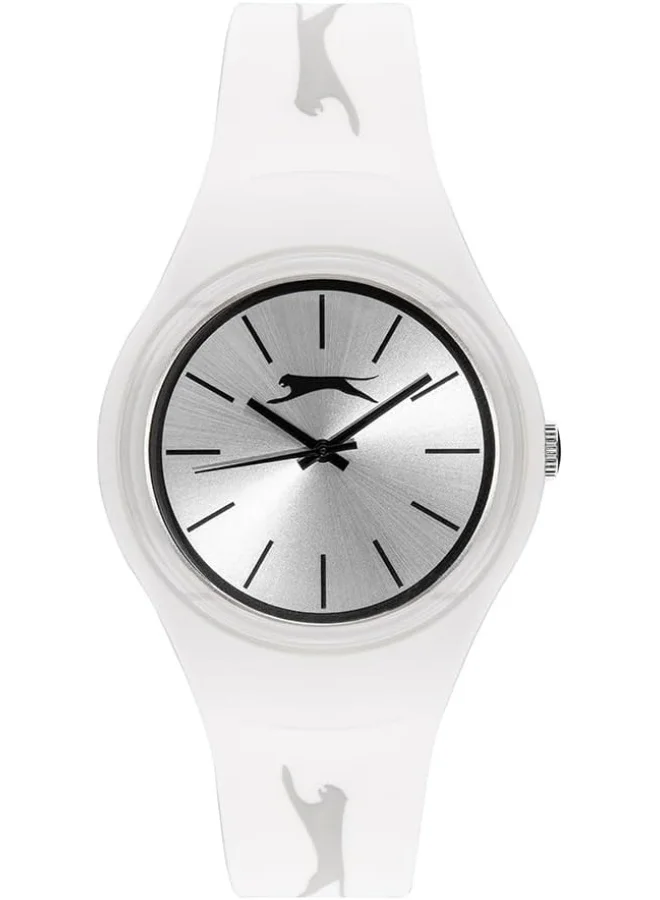 Slazenger Slazenger Unisex 2035 Movement Watch, Analog Display and Silicone Strap - SL.9.6570.3.05, White