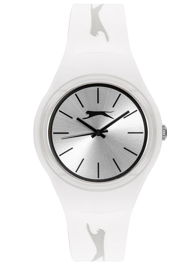 Slazenger Slazenger Unisex Quartz Movement Watch, Analog Display and Silicone Strap - SL.9.6570.3.05, White