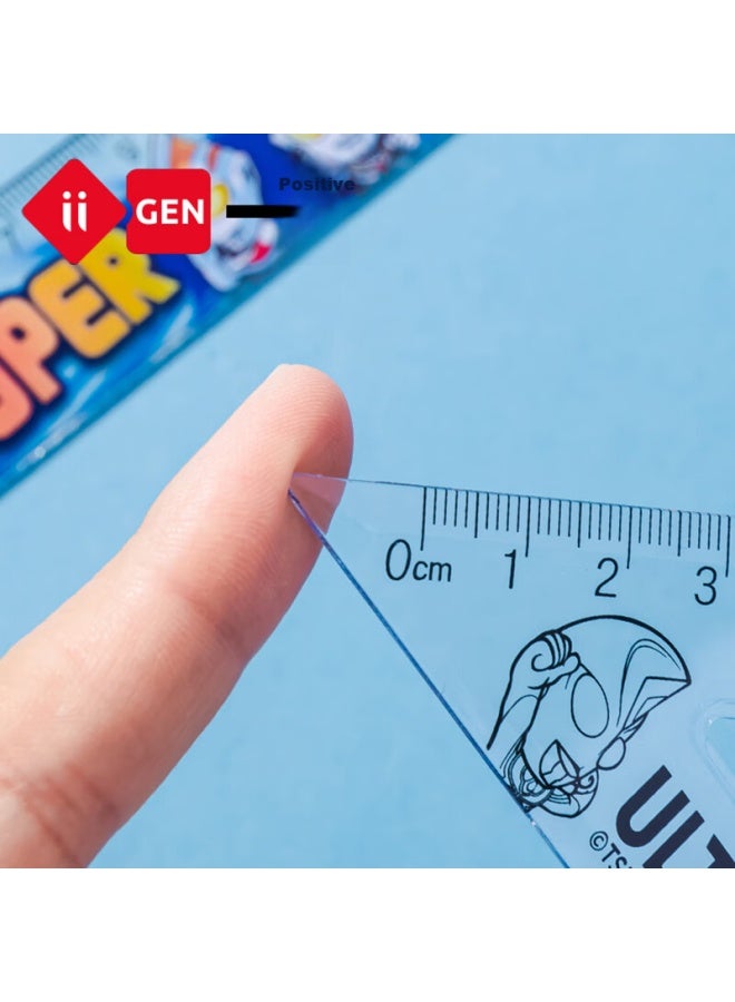 One Is Yizheng Ruler Set, Stationery, Student First Grade Multifunctional Exam-specific Protractor, Drawing And Measuring Geometry Scale, Drawing Function Transparent Ruler, Ultraman Yz7310 - Image 2