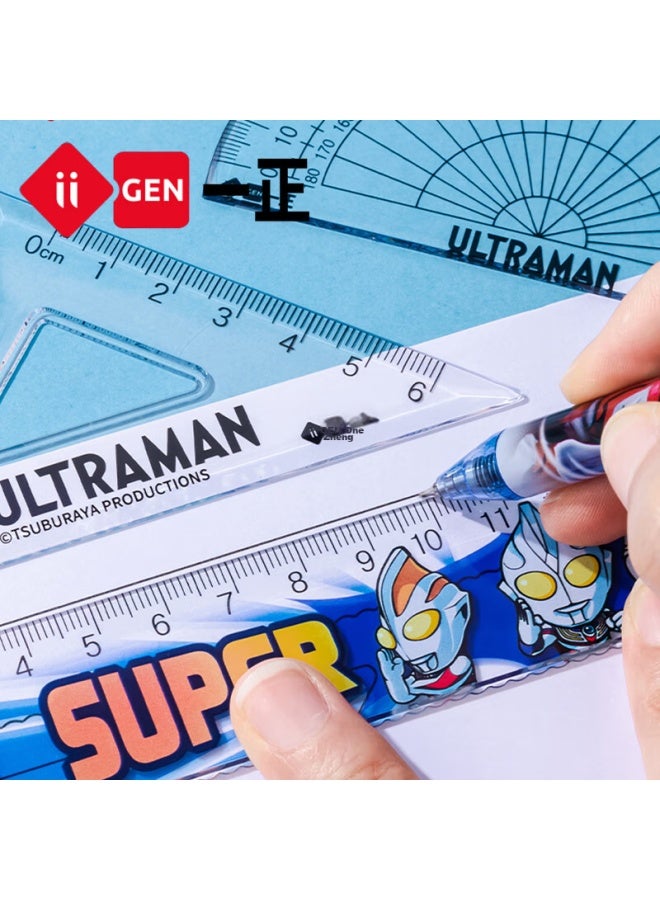 One Is Yizheng Ruler Set, Stationery, Student First Grade Multifunctional Exam-specific Protractor, Drawing And Measuring Geometry Scale, Drawing Function Transparent Ruler, Ultraman Yz7310 - Image 3