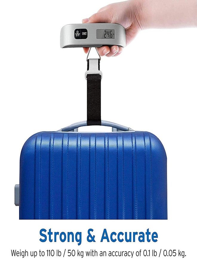 KANAbee Luggage Scale, Digital Portable Handheld Suitcase Weight for Travel with Rubber Paint, Temperature Sensor, 50 KG, (Belt Luggage Scale) - Image 3