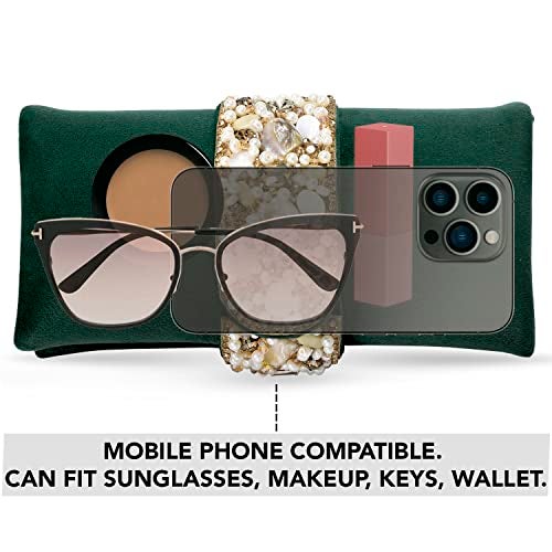 Peora Green Clutch Purses for Women Handmade Evening Sling Handbag Stylish Bridal Fashion Clutch Bag for Girls (C01GRN) - Image 2