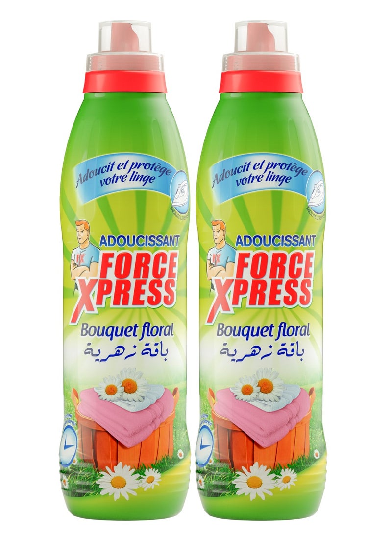 Force Xpress Fabric Softener Bouquet Floral 2x 900ml 
