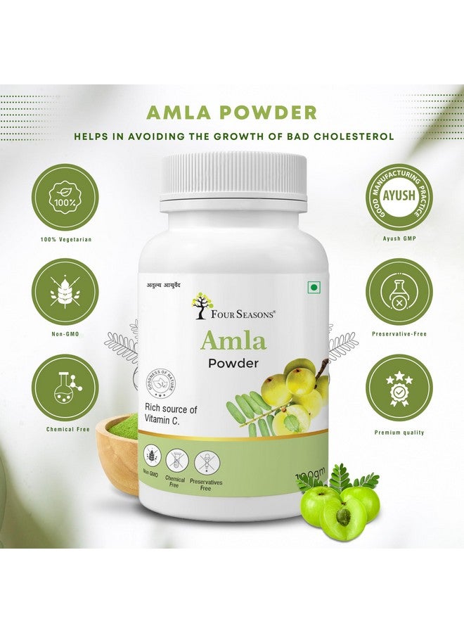 Four Seasons Amla Powder 100Gm (Pack Of 4) - Image 2