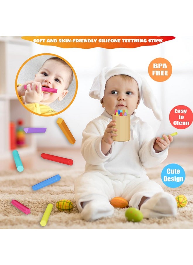 Acessorz Montessori Toys for 1-3 Year Old - Silicone Learning Color Shape Sorting Teether Travel Toys for Toddlers Age 1 2 3, Fine Motor Skills Infants Sensory Matching Games, Busy Board Boys Girls Gifts  - Image 4