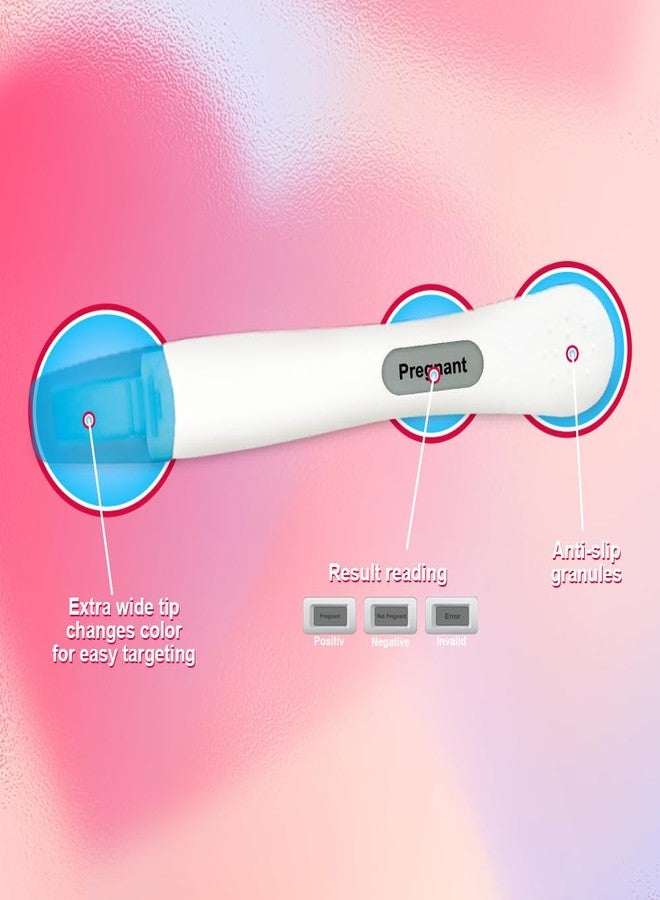 مجموعة اختبار الحمل الرقمي المبكر AnTester 2X + 4 شرائط اختبار هرمون الحمل hCG بتركيز 10 ملي وحدة دولية/مل، مجموعة اختبار حمل منزلي للنساء بنتائج سهلة القراءة - Image 5