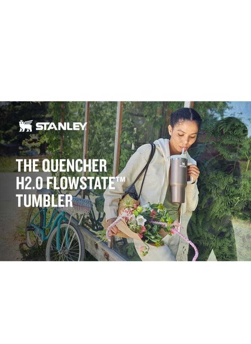 Stanly - Quencher H2.0 FlowState Stainless Steel Vacuum Insulated Tumbler with Lid and Straw for Water, Iced Tea or Coffee, Smoothie and More 40oz - Image 1